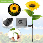 🌻Lámpara de jardín con forma de girasol