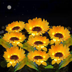 🌻Lámpara de jardín con forma de girasol