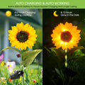 🌻Lámpara de jardín con forma de girasol