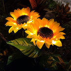 🌻Lámpara de jardín con forma de girasol
