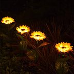 🌻Lámpara de jardín con forma de girasol
