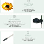 🌻Lámpara de jardín con forma de girasol