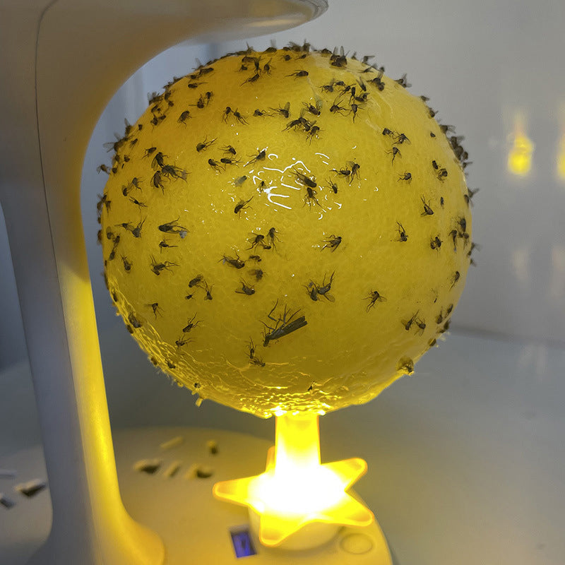 Bola adhesiva para atrapar moscas de la fruta con soporte y LED