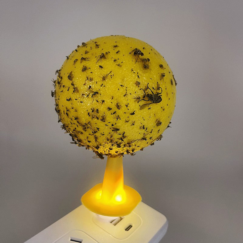 Bola adhesiva para atrapar moscas de la fruta con soporte y LED